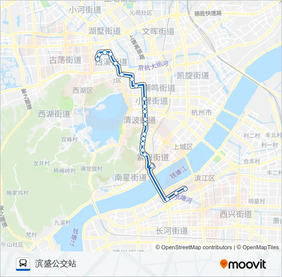 13路 Bus Line Map