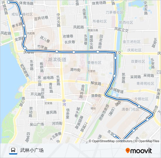 公交14路的线路图