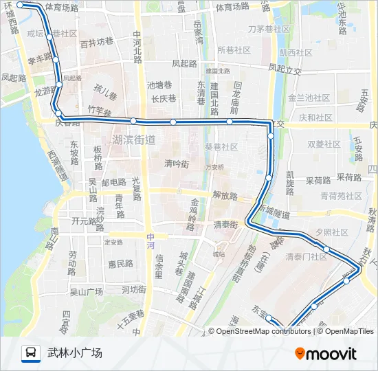 公交14路的线路图