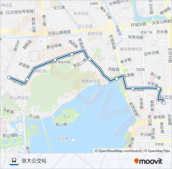 公交16路的线路图