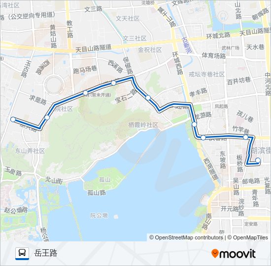 公交16路的线路图
