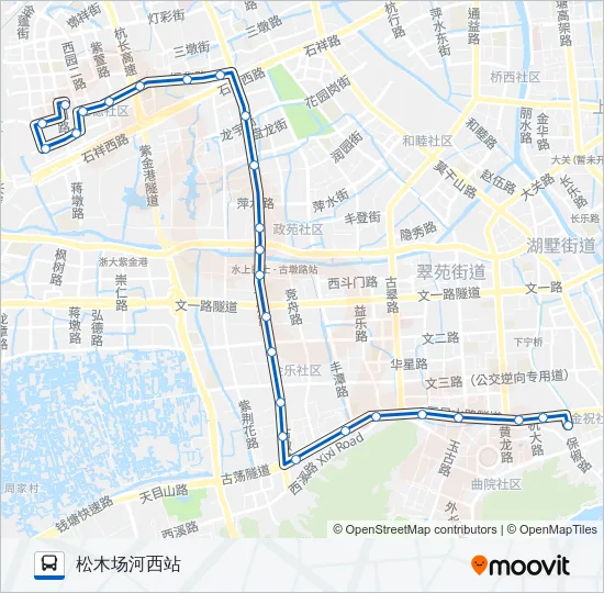 17路 Bus Line Map