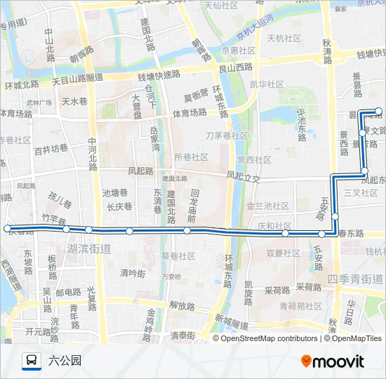 公交18路的线路图