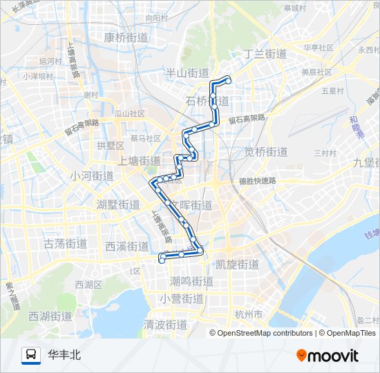 公交22路的线路图