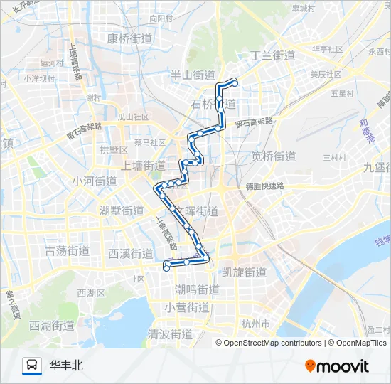 公交22路的线路图