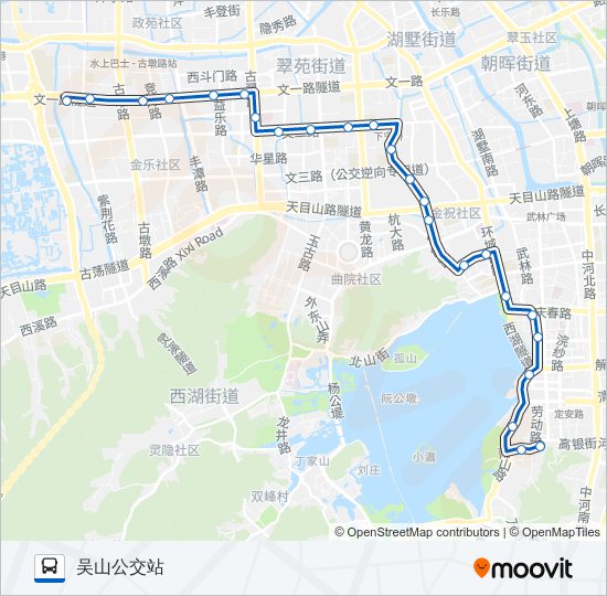 公交25路的线路图