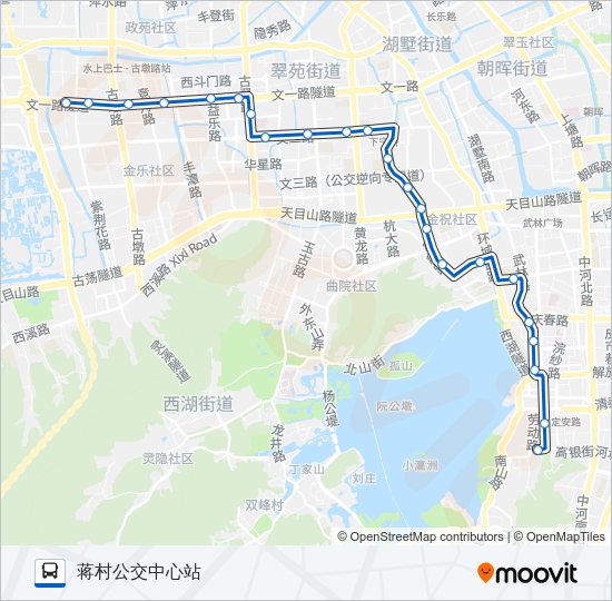 公交25路的线路图