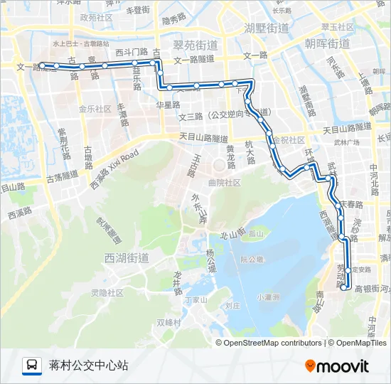 公交25路的线路图
