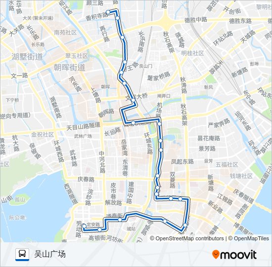 公交34路的线路图