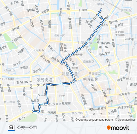 公交36路的线路图