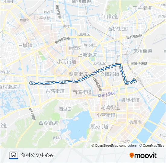 43路 Bus Line Map