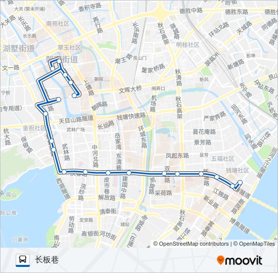 公交45路的线路图