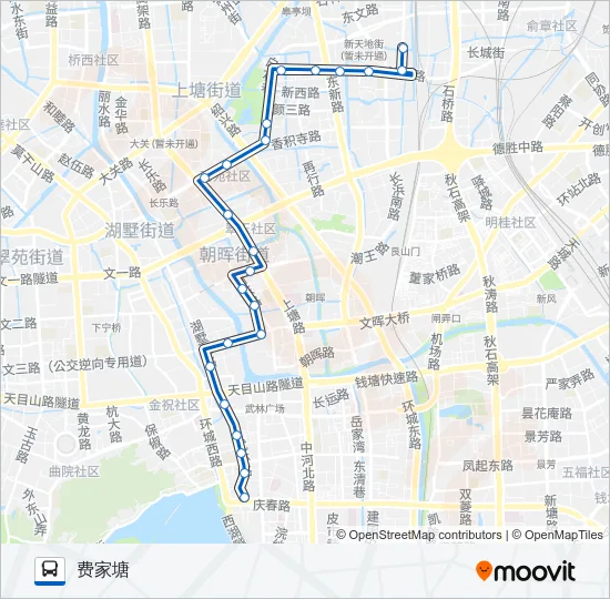 公交46路的线路图
