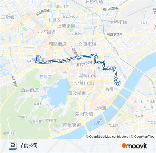 公交50路的线路图