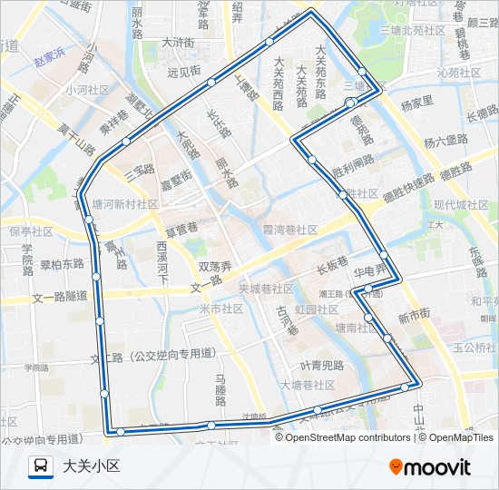 57路 bus Line Map