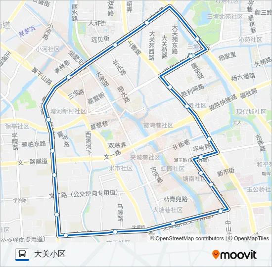 57路 Bus Line Map