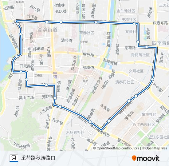 公交59路的线路图