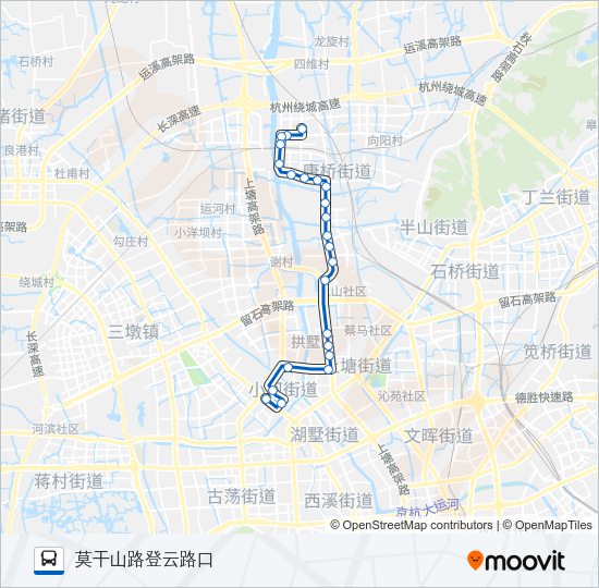 公交61路的线路图