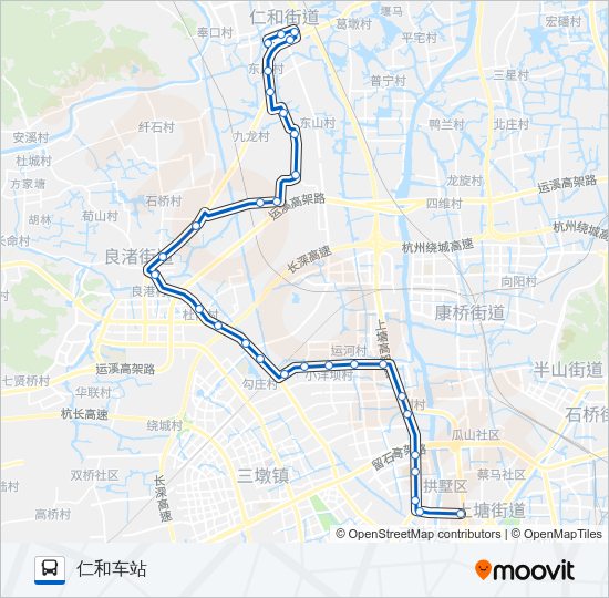 公交65路的线路图