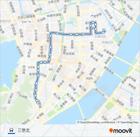 66路 Bus Line Map