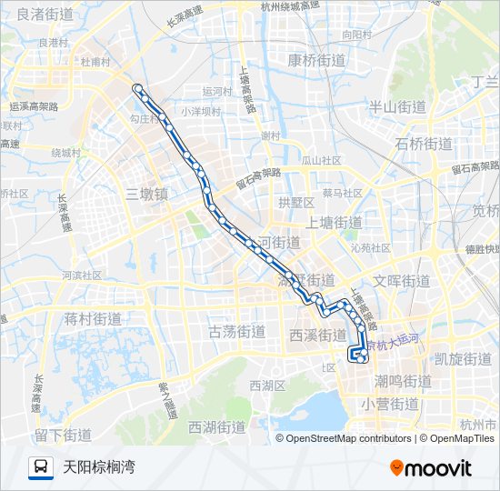 公交67路的线路图