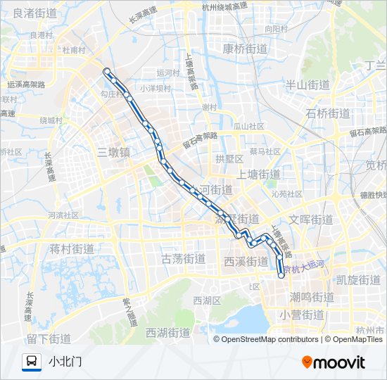 公交67路的线路图