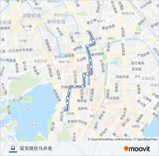 公交68路的线路图