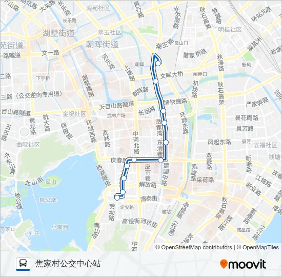 68路 Bus Line Map