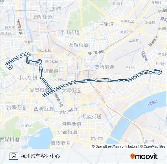 公交69路的线路图