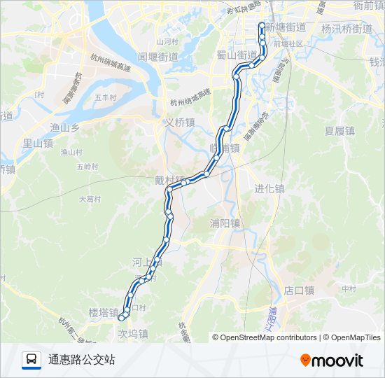 公交728路的线路图