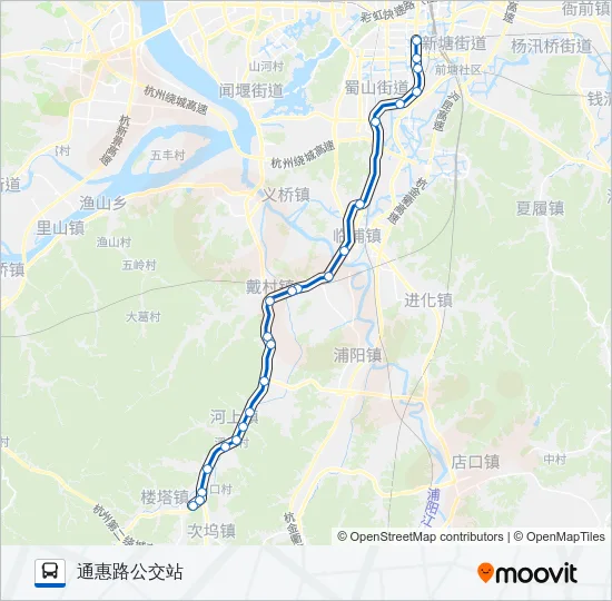 728 Bus Line Map