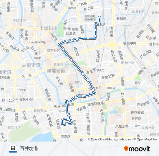 公交72路的线路图