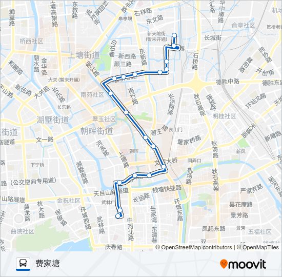 公交72路的线路图