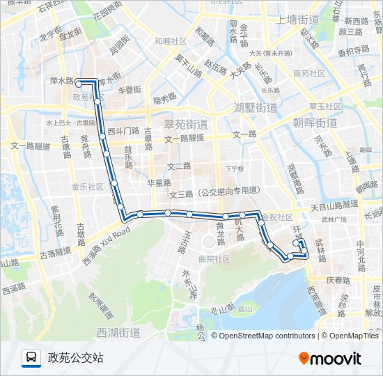 公交73路的线路图