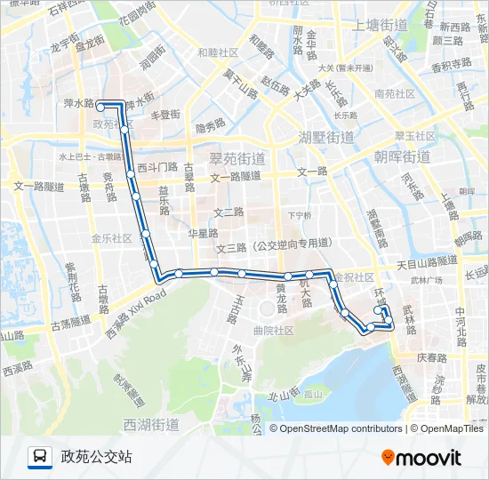 公交73路的线路图