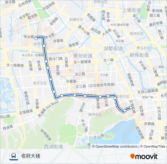 公交73路的线路图