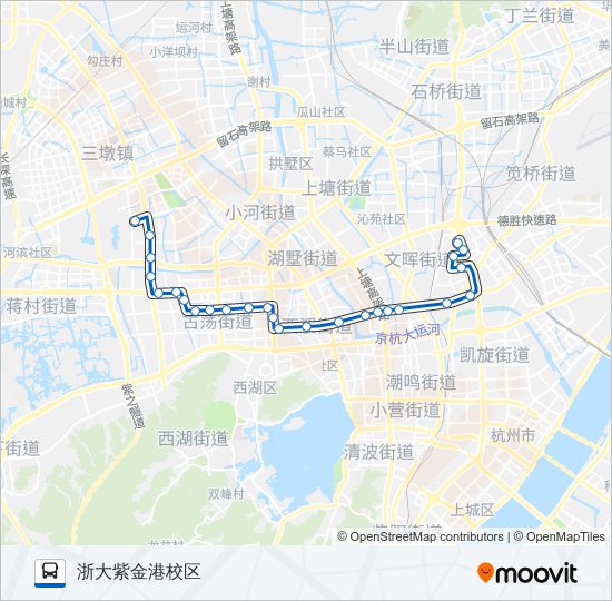 杭州335路公交车路线图图片