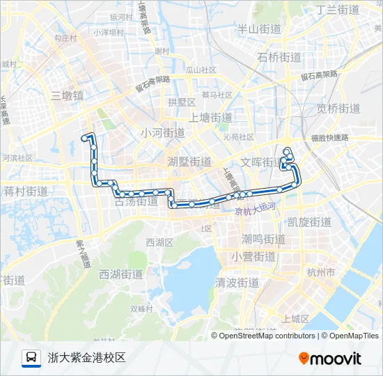 74路 Bus Line Map