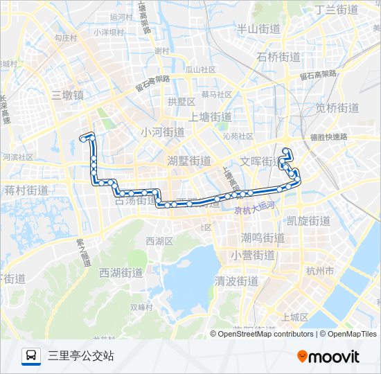 74路 bus Line Map