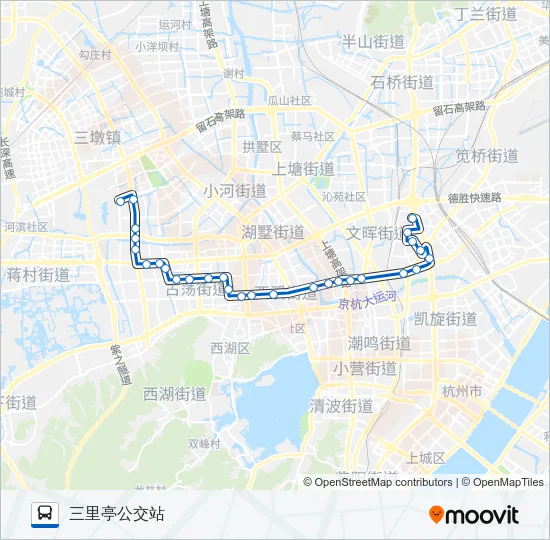 74路 Bus Line Map