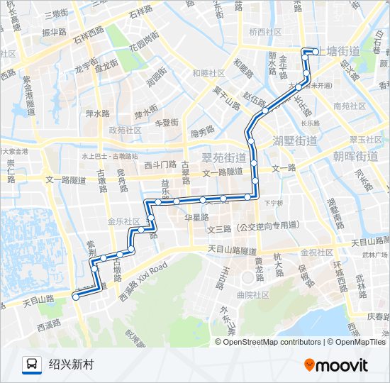 77路 bus Line Map