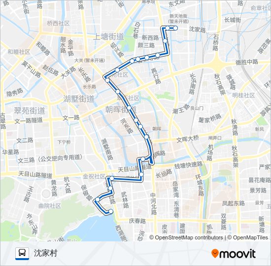 公交78路的线路图