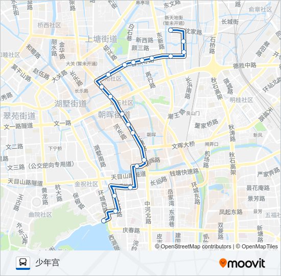 公交78路的线路图