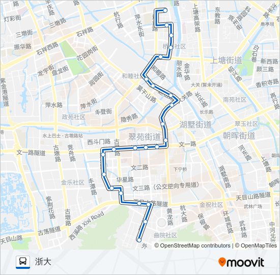 公交79路的线路图