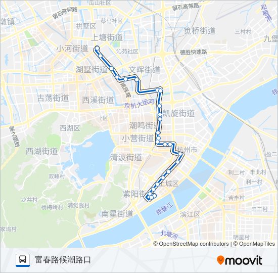 公交80路的线路图