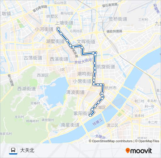 公交80路的线路图