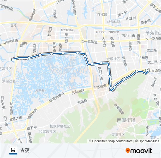 公交83路的线路图