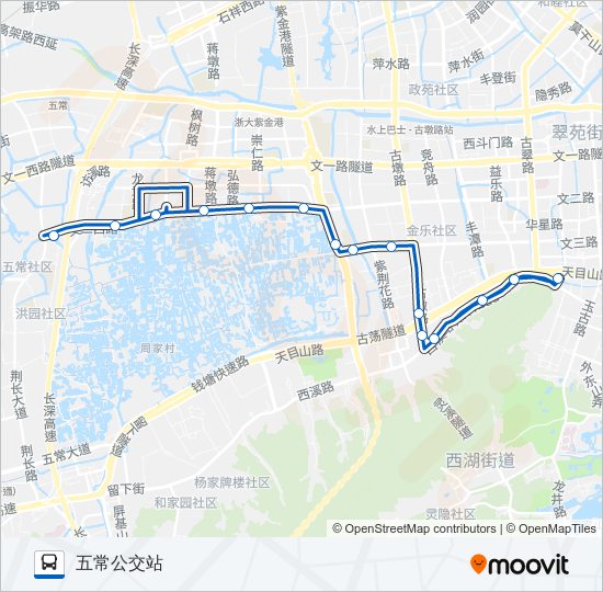 公交83路的线路图