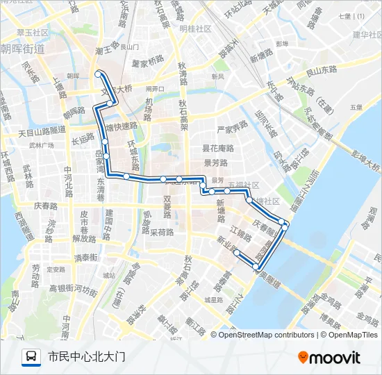 84路 Bus Line Map