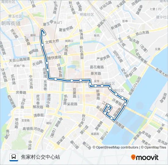 公交84路的线路图